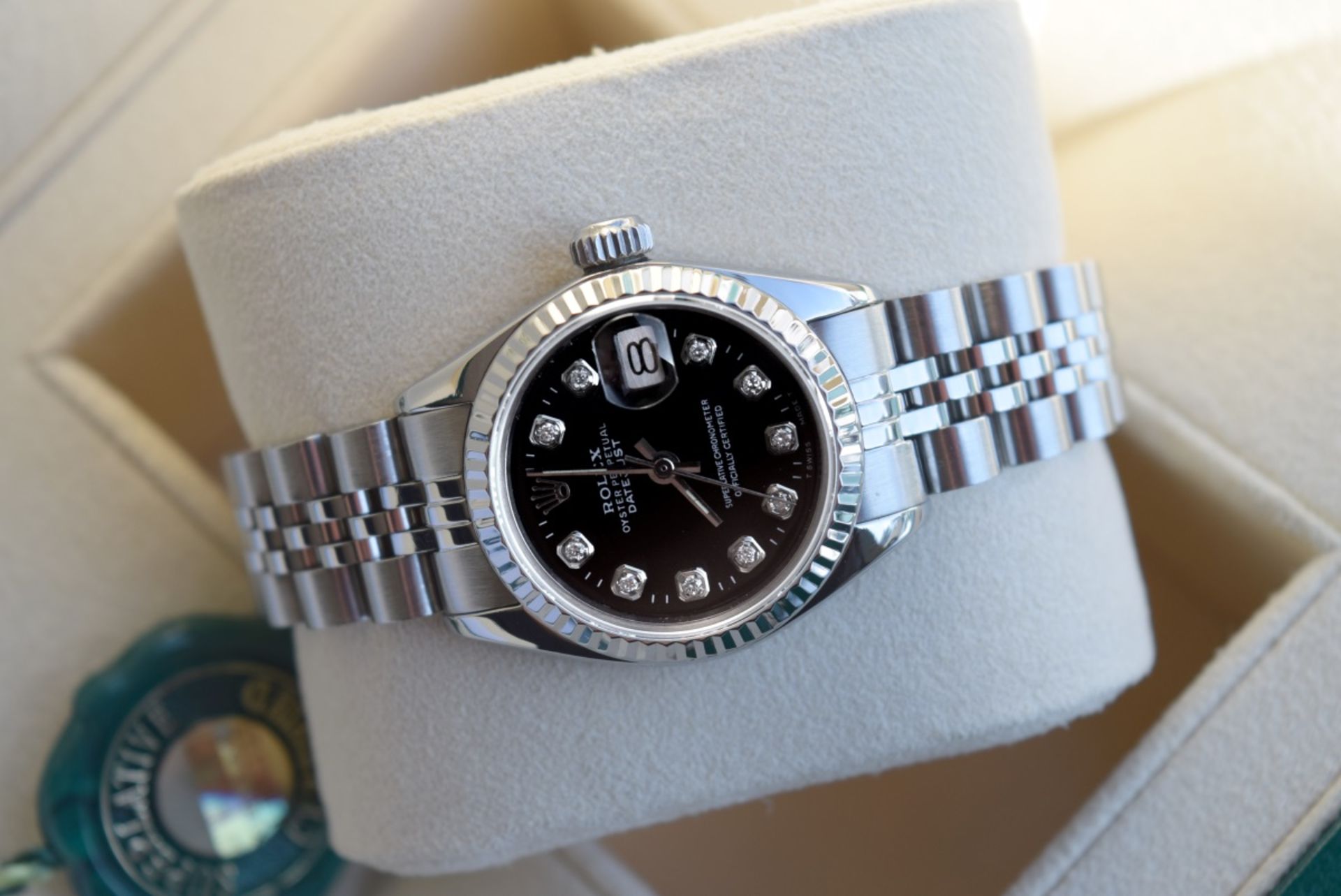 *Gorgeous* Rolex Black Diamond 'Lady' DateJust 26 - Image 3 of 3