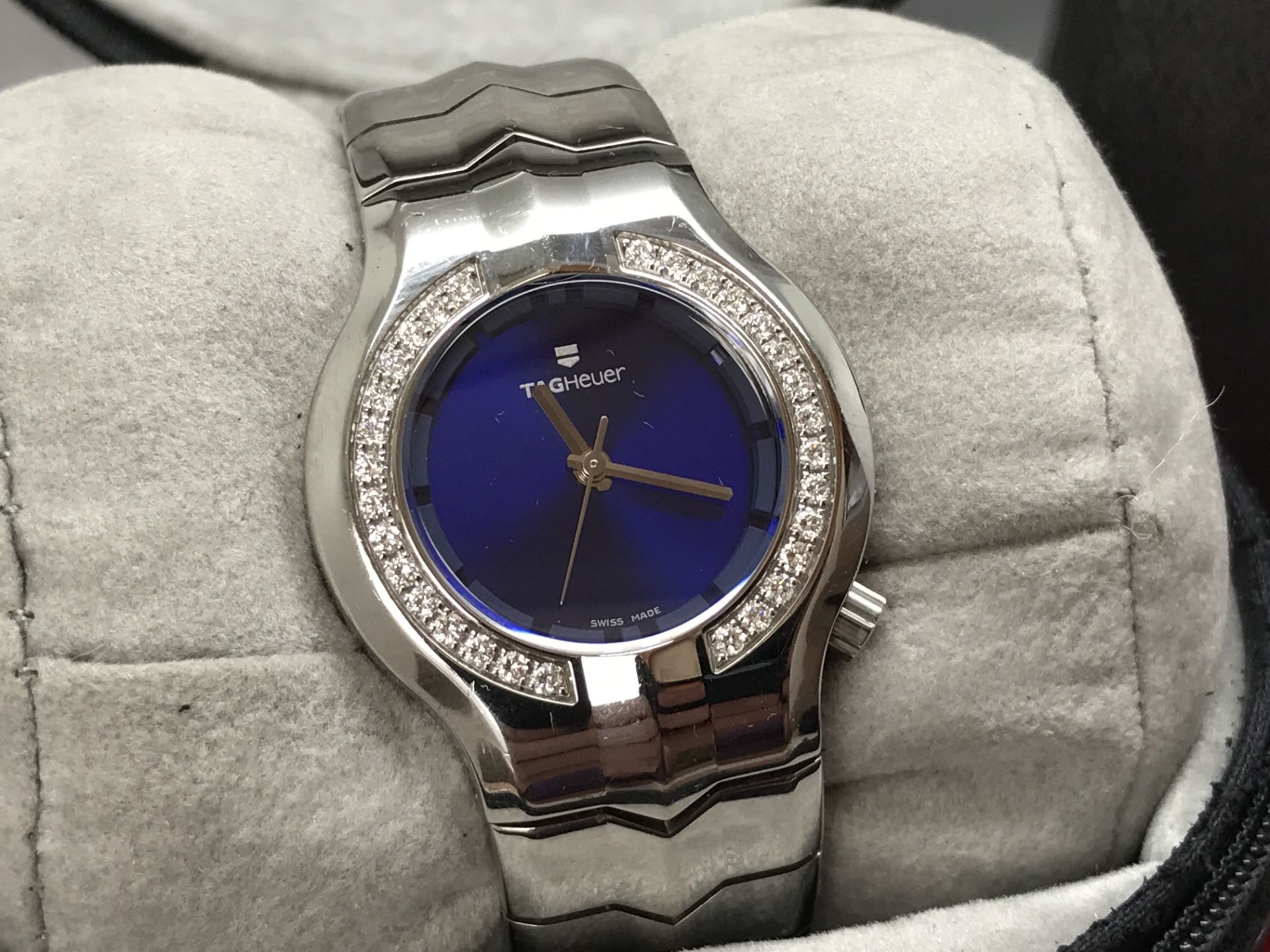 LADIES TAG HEUER DIAMOND SET WATCH - Image 2 of 4