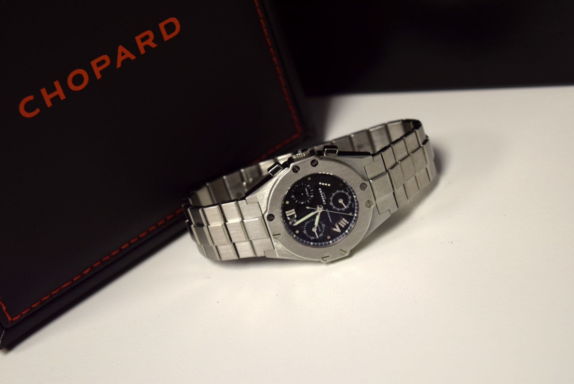 CHOPARD ST. MORITZ CHORNOGRAPH - STEEL W/ BLACK DIAL - Image 3 of 5