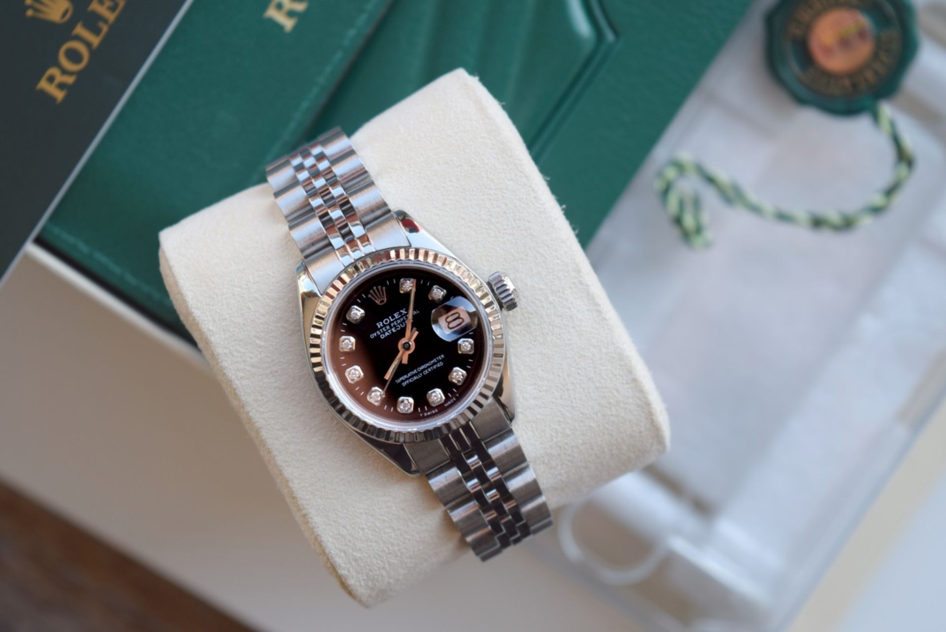 *Gorgeous* Rolex Black Diamond 'Lady' DateJust 26