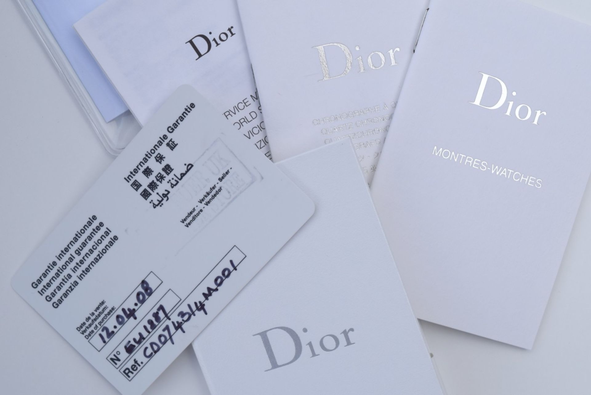 *NO RESERVE* Dior Riva - Pink Sapphire Set Bezel - Complete Set - Image 7 of 7