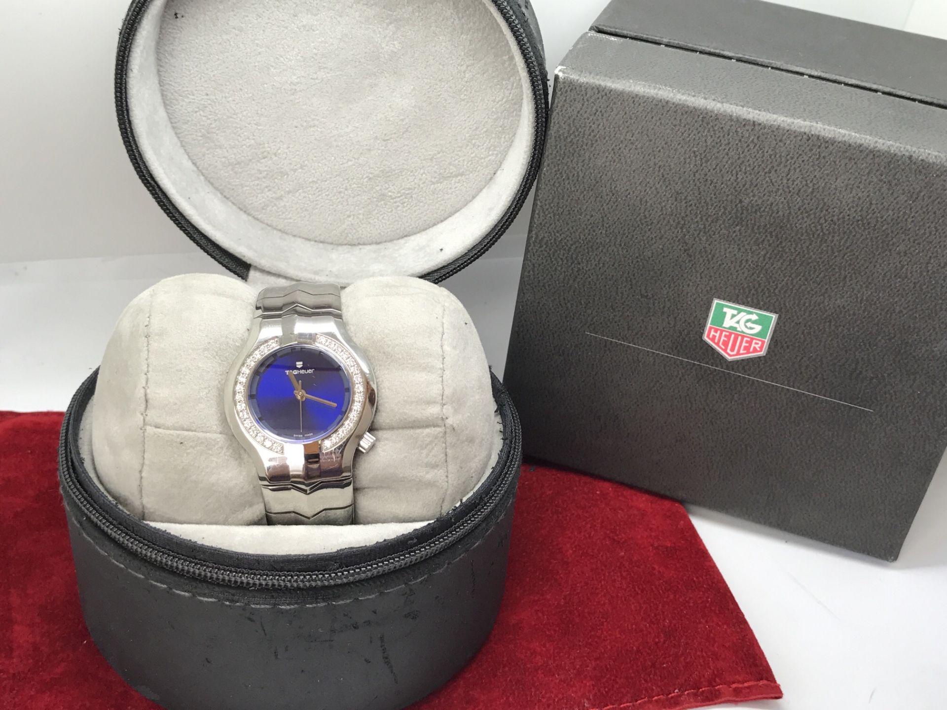 LADIES TAG HEUER DIAMOND SET WATCH - Image 3 of 4