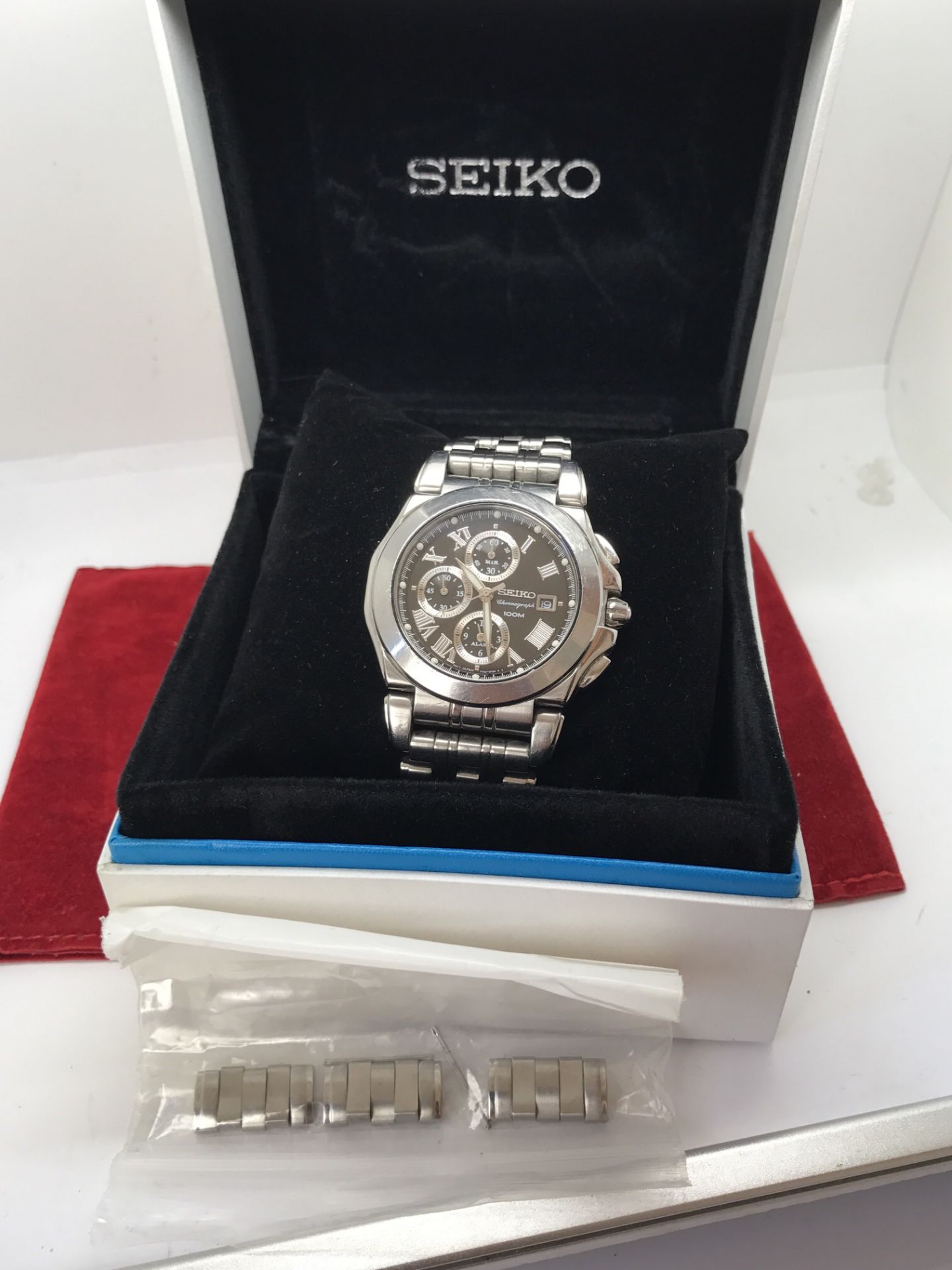 GENTS SEIKO CHRONO WATCH - Image 2 of 3