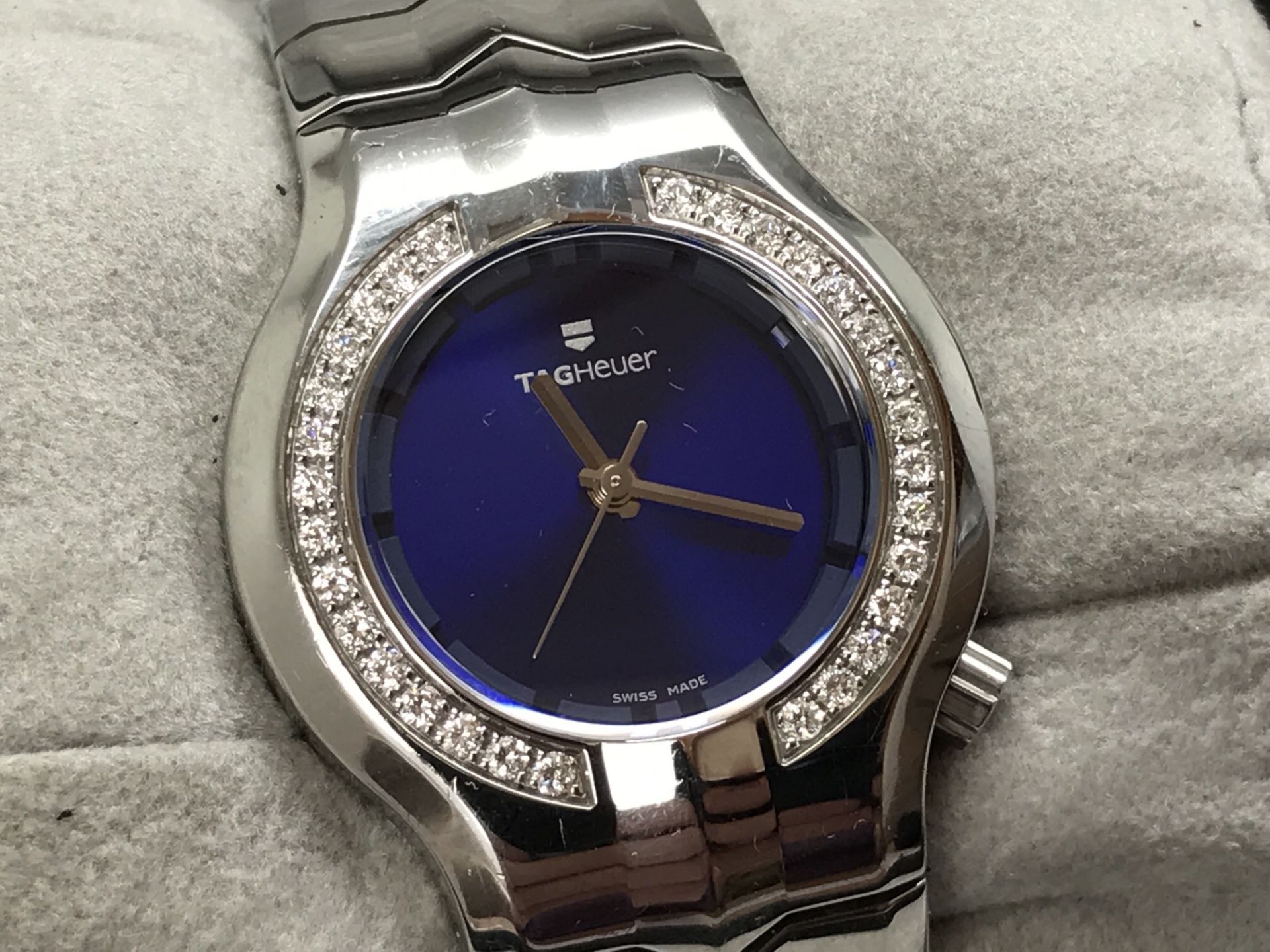 LADIES TAG HEUER DIAMOND SET WATCH