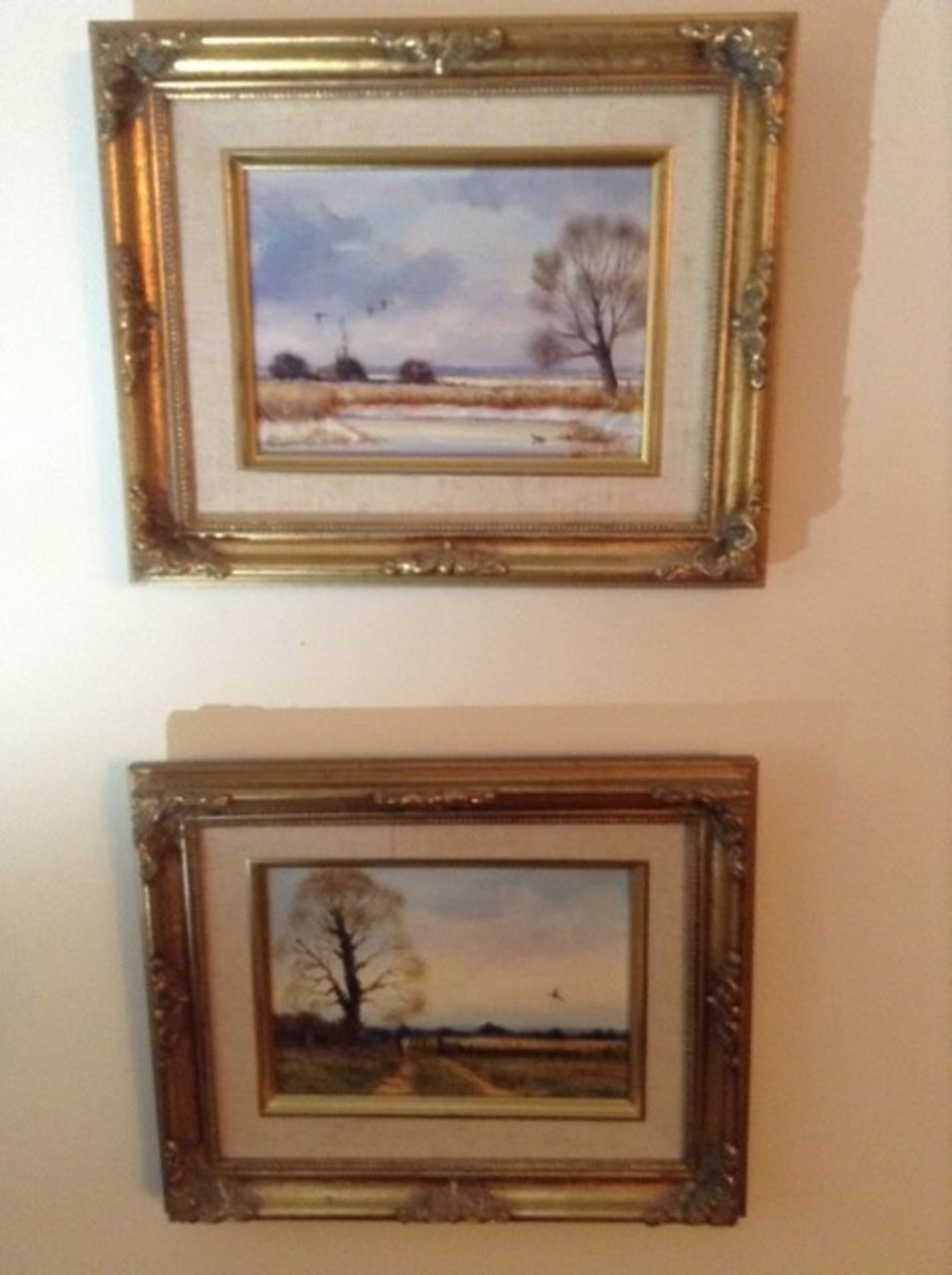 Pair oil paintings signed James Allen.