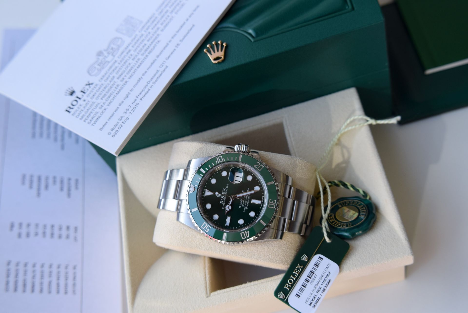 *Waiting List Model* Rolex Submariner (116610LV) - HULK - Image 9 of 12