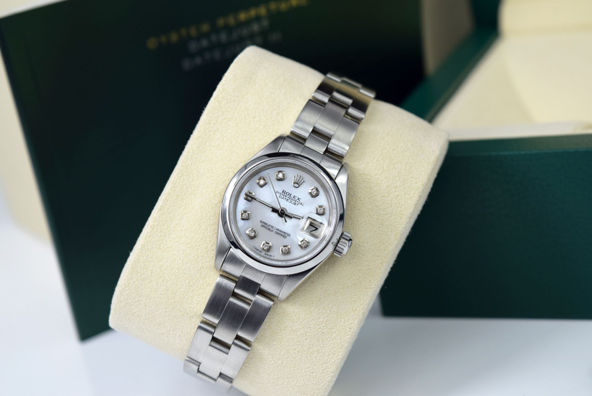 ROLEX LADY DATEJUST 26mm - STEEL & WHITE MOP DIAMOND DIAL - Image 6 of 10