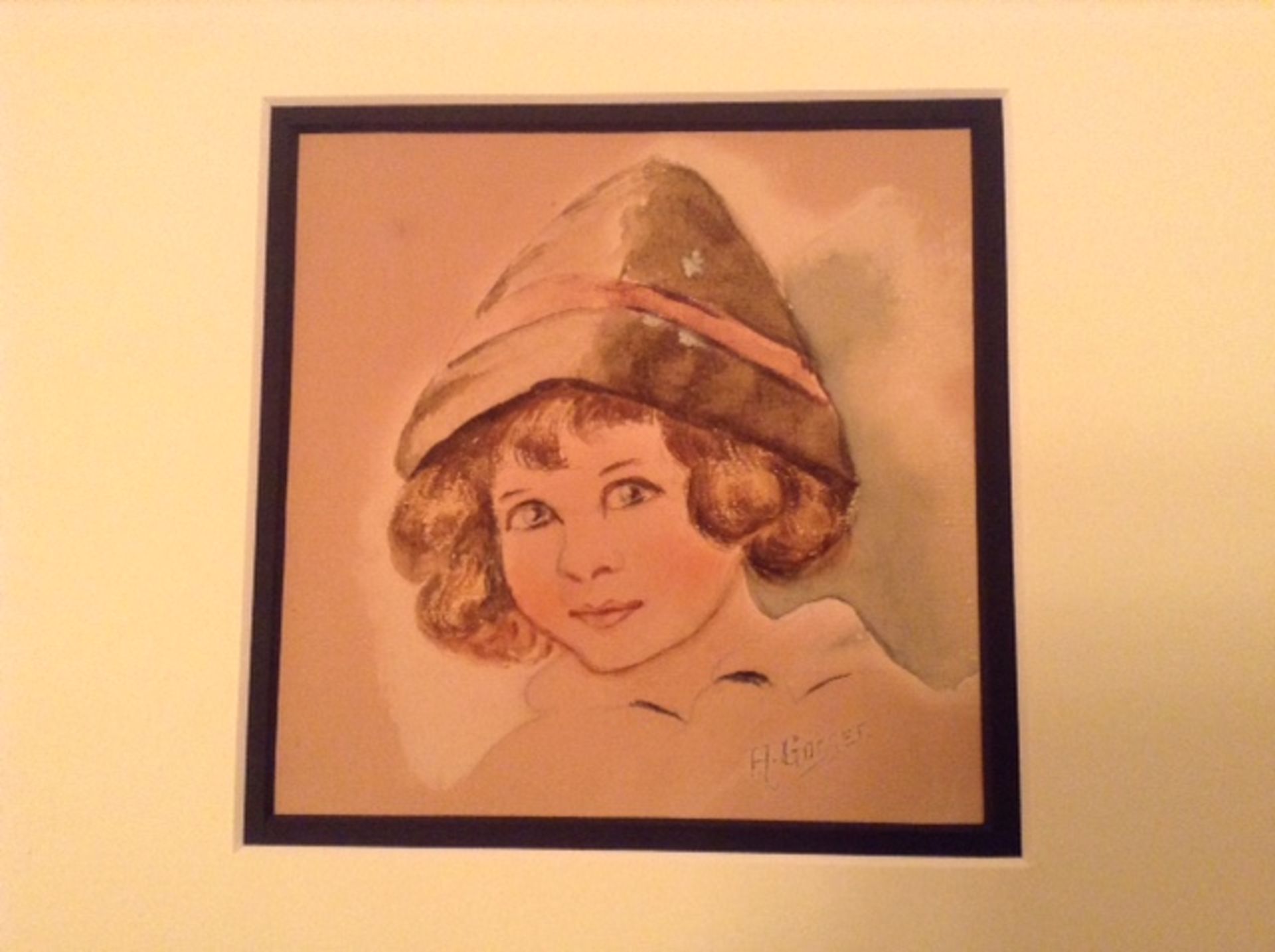 A.GOSSER SIGNED WATERCOLOUR