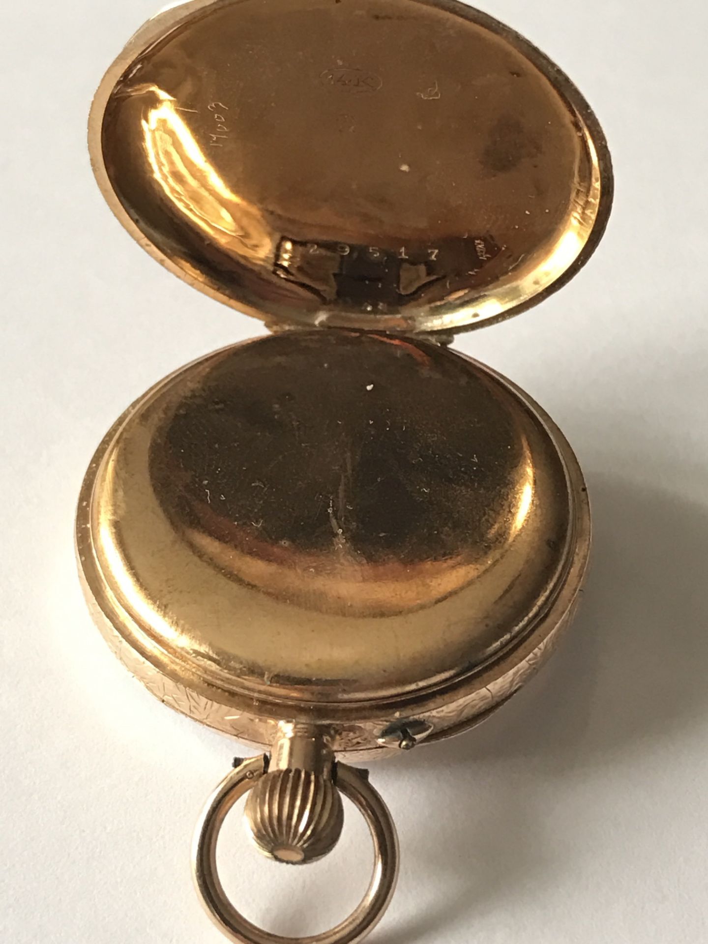 14k YELLOW METAL GOLD POCKET WATCH - Image 3 of 4