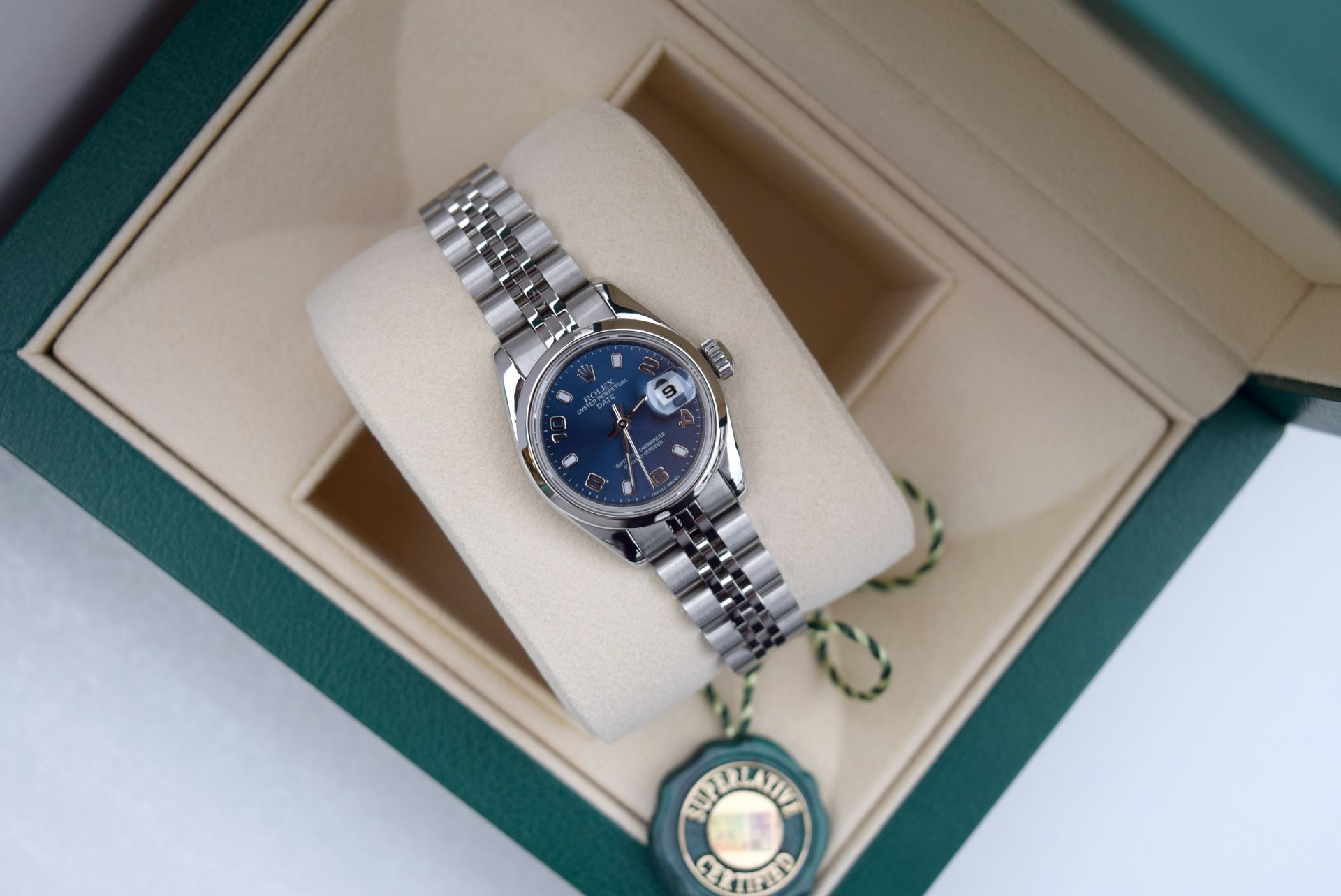 ♥ Rolex ♥ Lady Date 26 - Blue Arabic Oyster Perpetual - Image 4 of 7