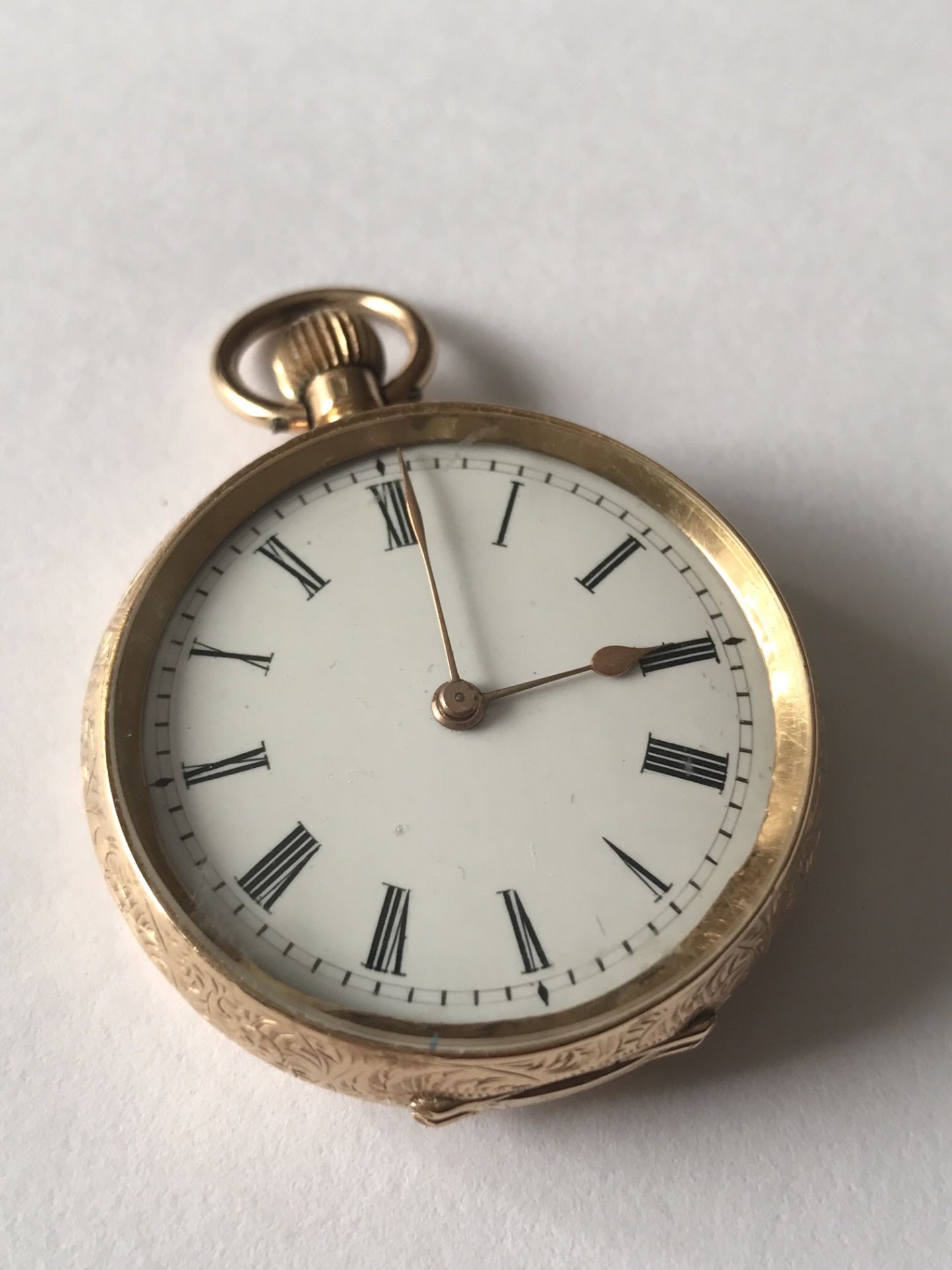 14k YELLOW METAL GOLD POCKET WATCH