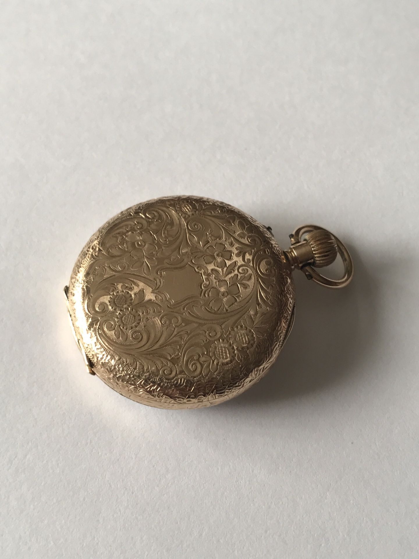 14k YELLOW METAL GOLD POCKET WATCH - Image 2 of 4