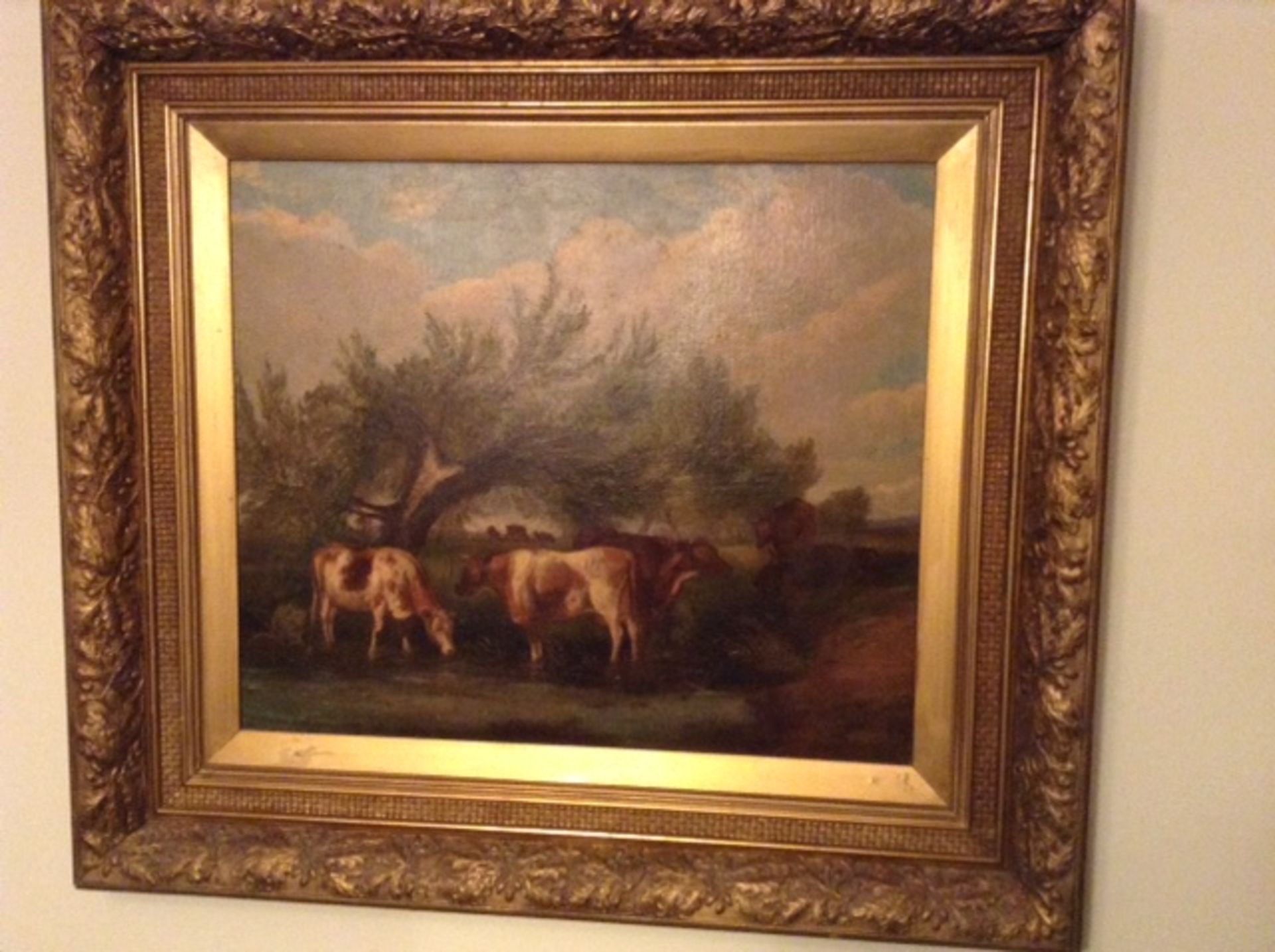 Old oil cows signed t s cooper ra 1850