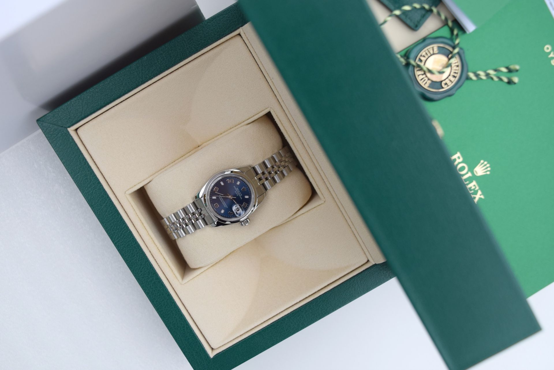 ♥ Rolex ♥ Lady Date 26 - Blue Arabic Oyster Perpetual - Image 5 of 7