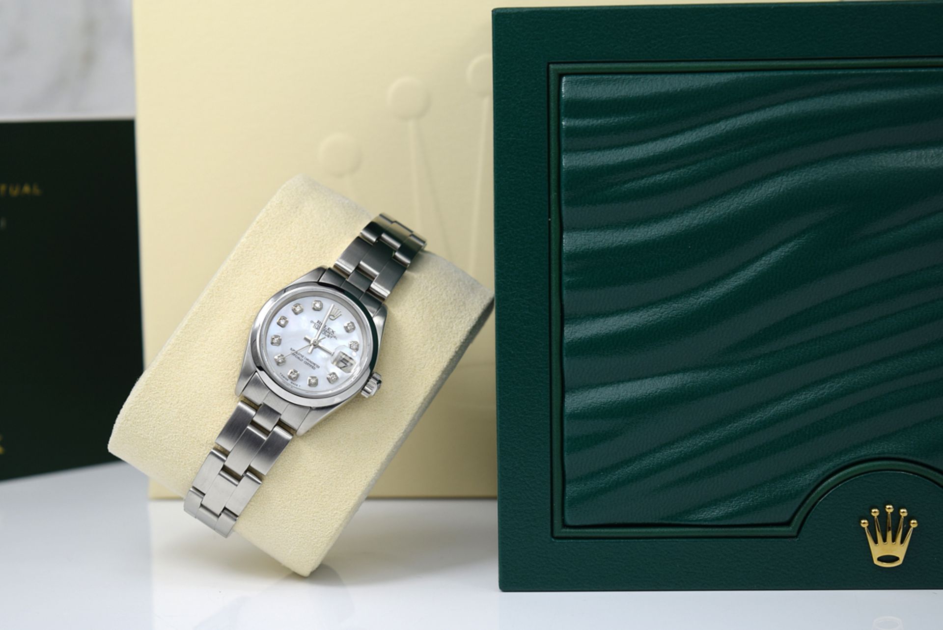 ROLEX LADY DATEJUST 26mm - STEEL & WHITE MOP DIAMOND DIAL - Image 9 of 10