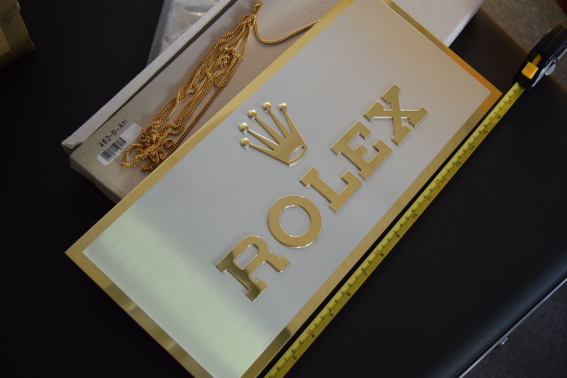 *RARE* Original Rolex Brass/ Gold Dealer Display Sign Memorabilia Collectable - Bild 3 aus 8