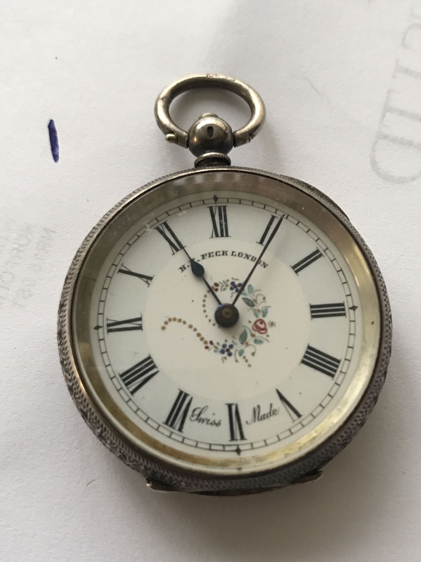 CONTINENTAL SILVER CASED POCKET WATCH