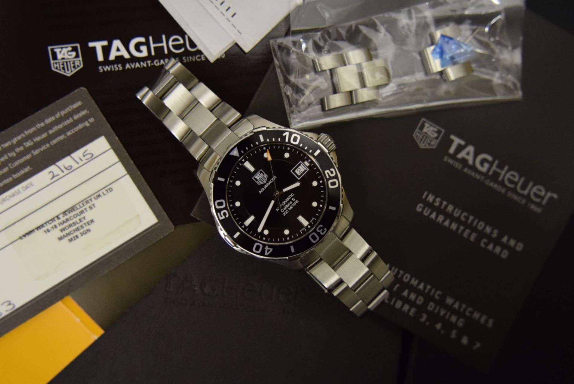2015 TAG Heuer Black Aquaracer WAN2110 (Full set and hard to find model) - Image 2 of 5