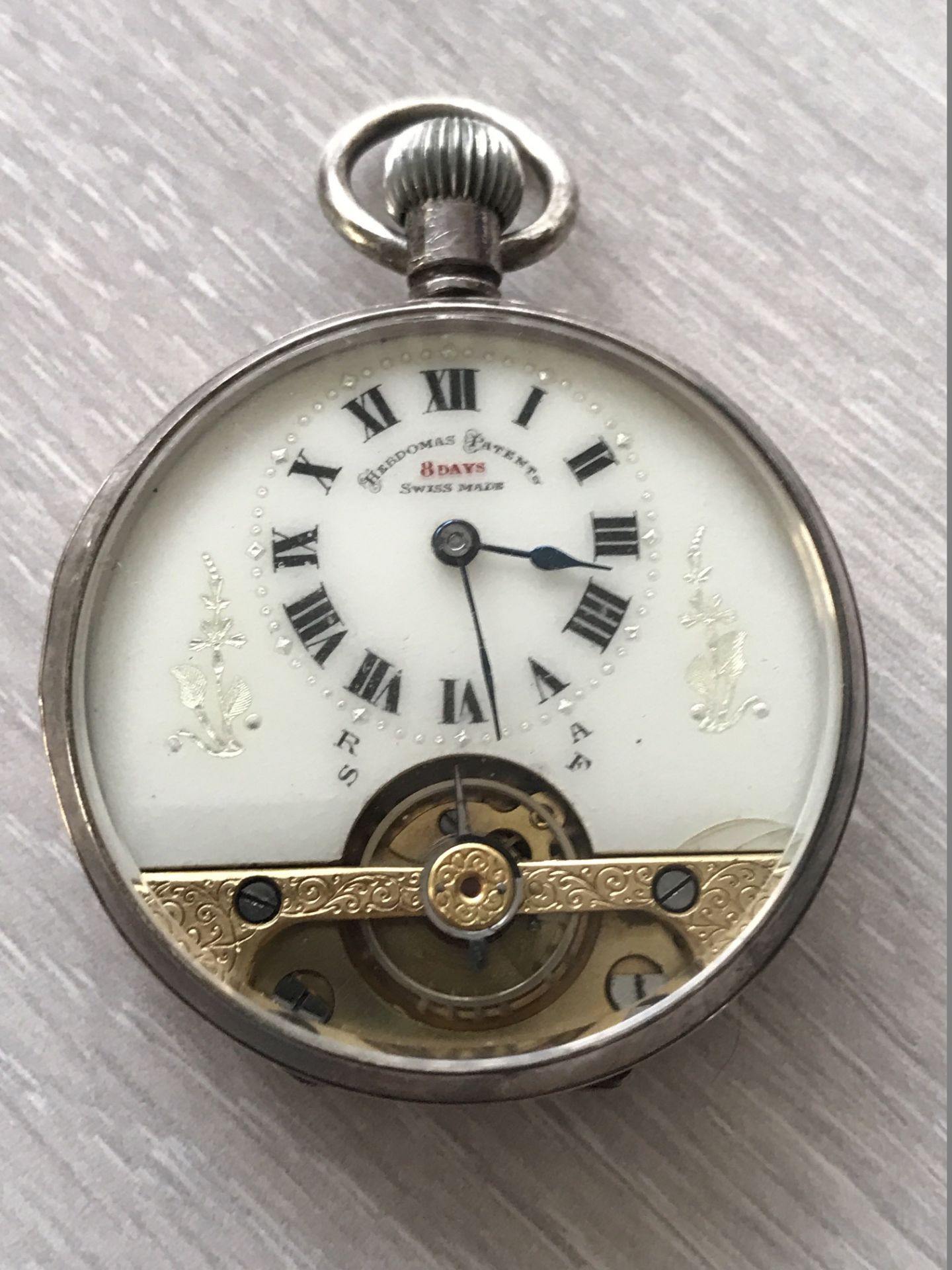 SILVER CASED POCKET WATCH OUTSIDE ESCAPEMENT