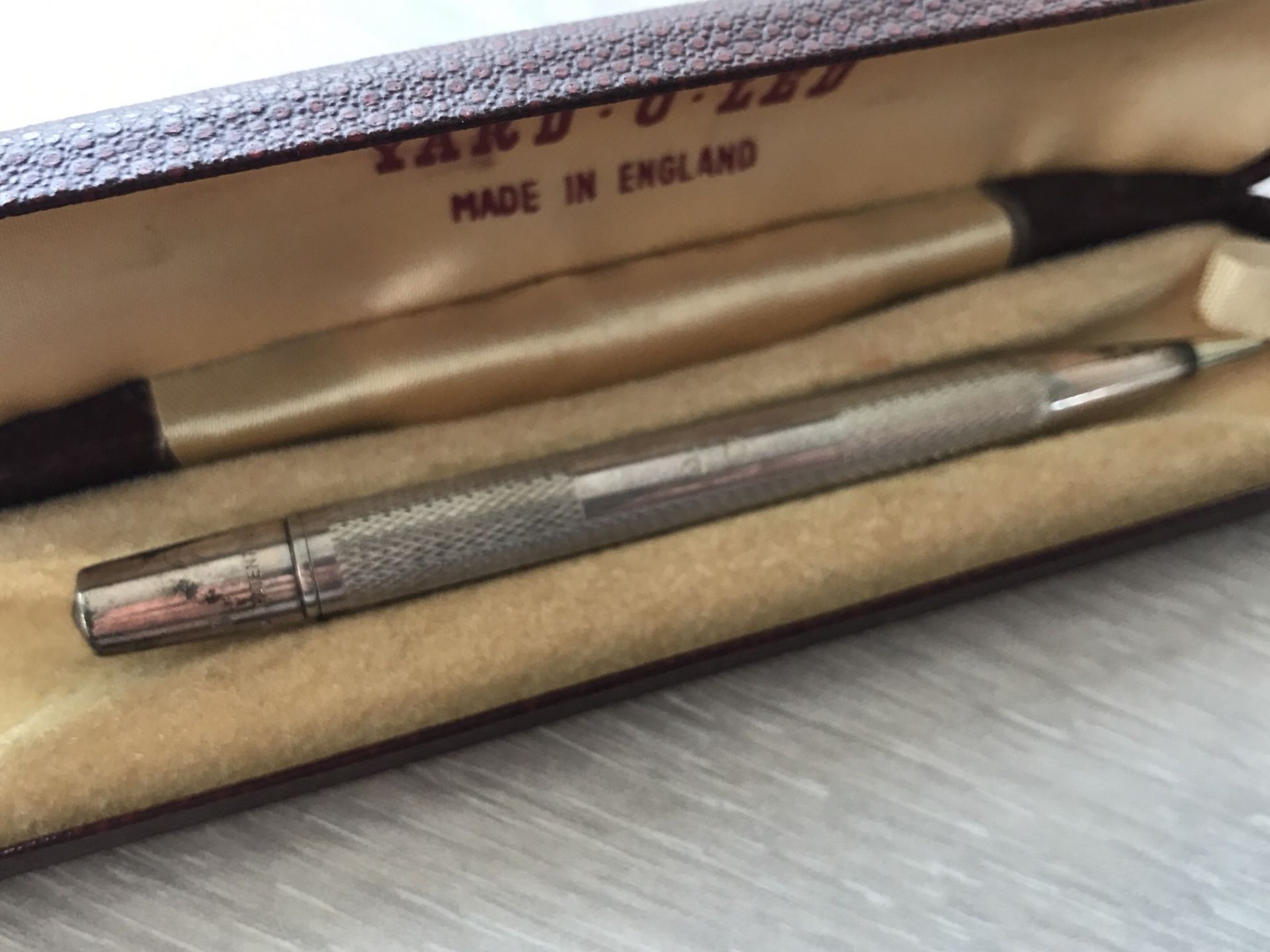 SILVER PENCIL IN CASE HALLMARKED - Image 2 of 2