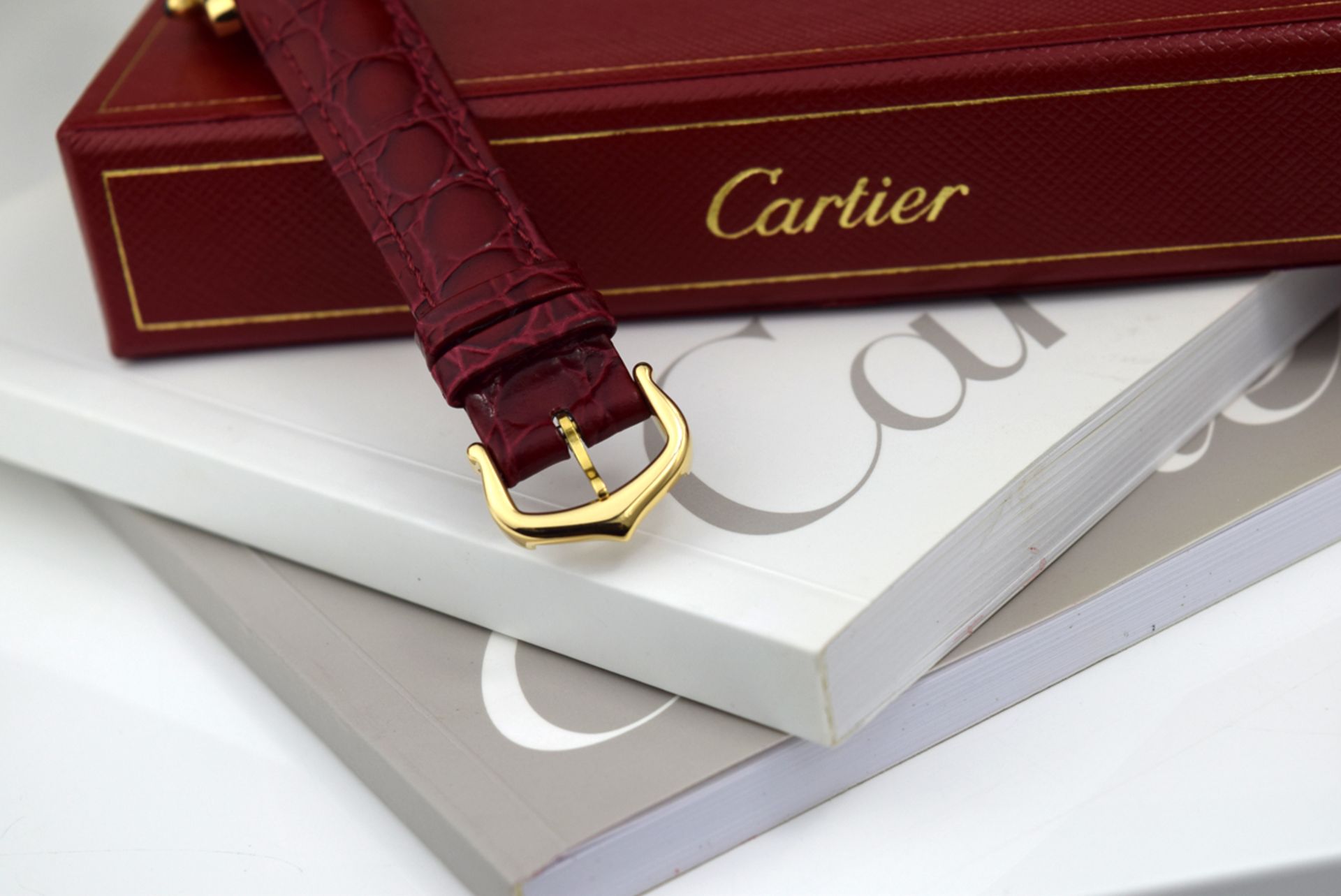 CARTIER TANK '2385' - 18K GOLD WITH BOX & DOCS. - Image 10 of 12