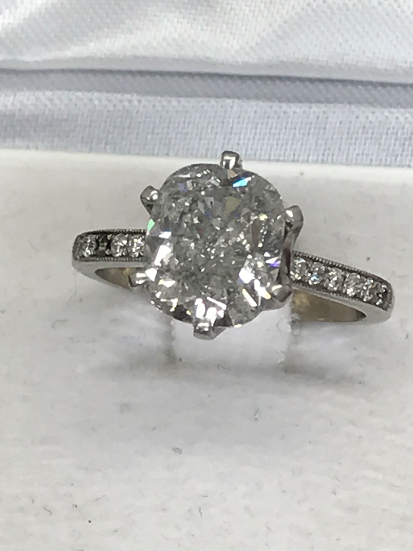 APPROX 3.5ct DIAMOND SOLITAIRE RING - Bild 4 aus 4