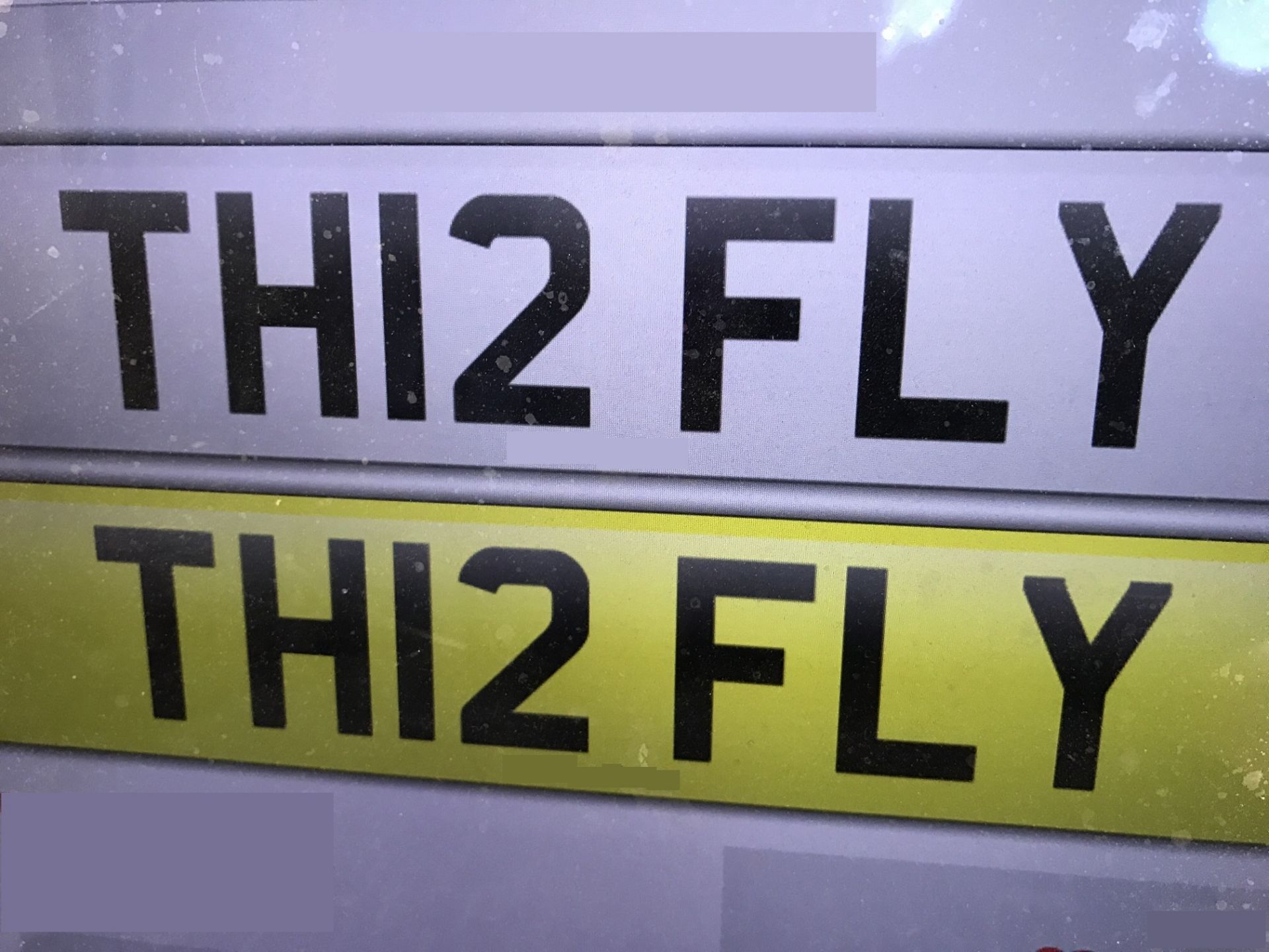 TH12 FLY - PRIVATE PLATE - ON RETENTION CERTIFICATE