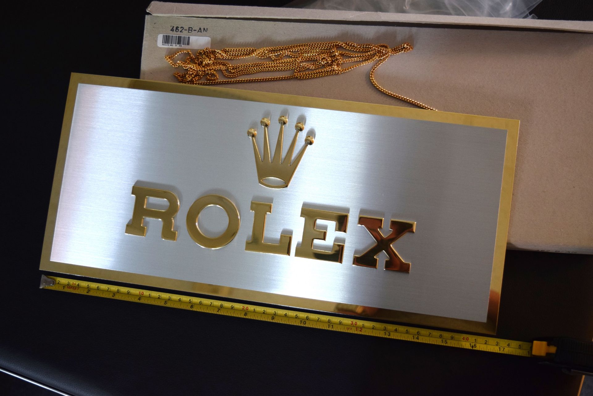 *RARE* Original Rolex Brass/ Gold Dealer Display Sign Memorabilia Collectable - Bild 2 aus 8