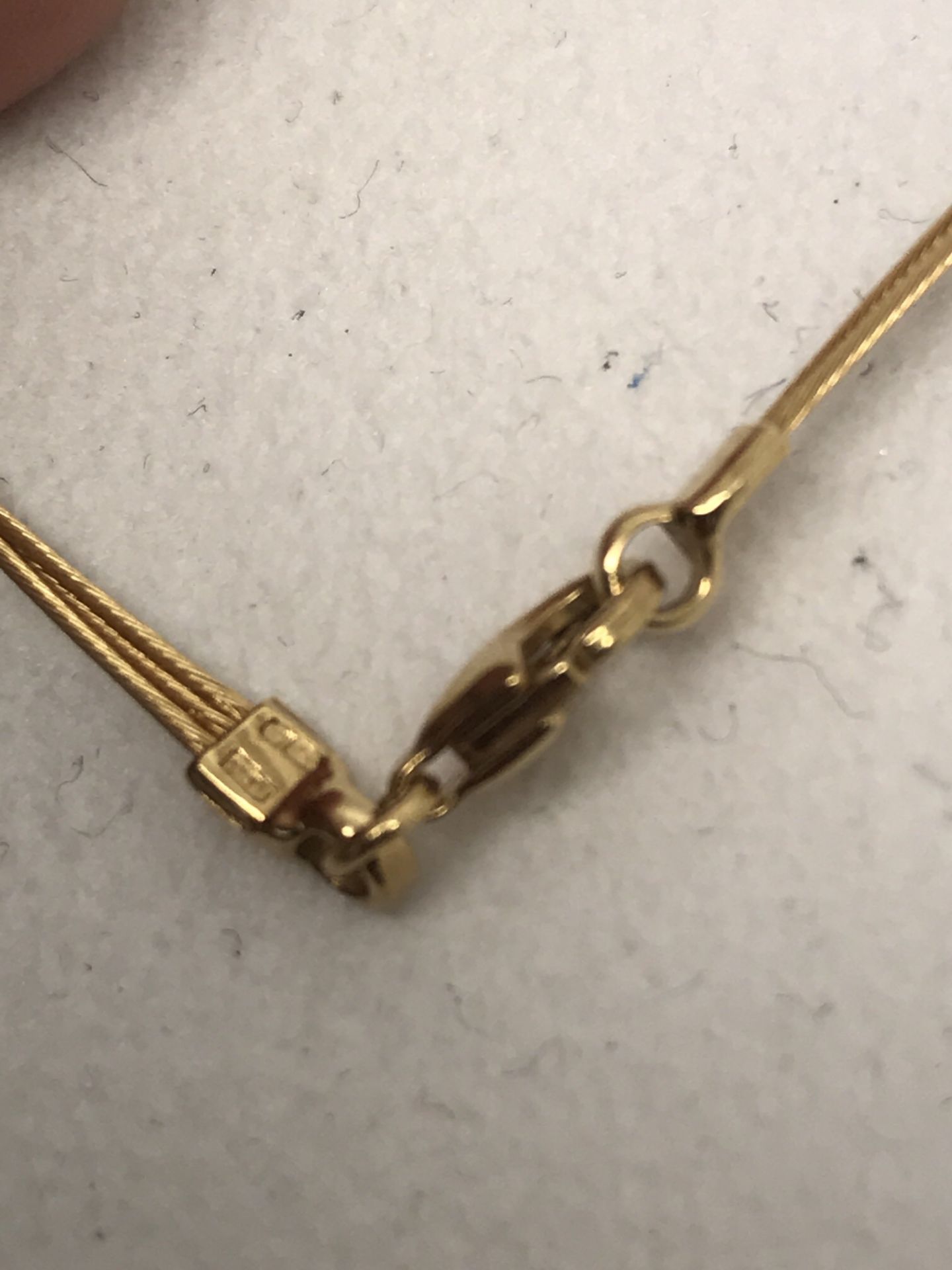 FINE 18ct GOLD DIAMOND NECKLACE - Image 4 of 4