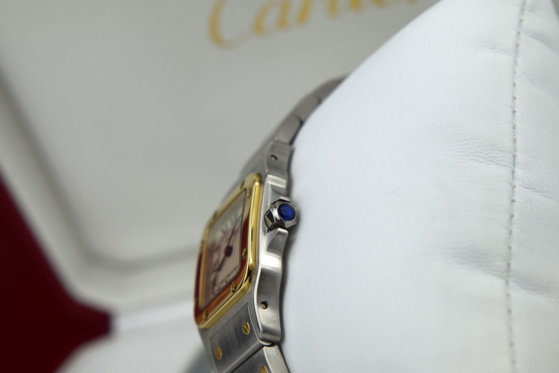 CARTIER SANTOS GALBEE - (W20012C4) - 18K GOLD and STEEL - Image 9 of 10