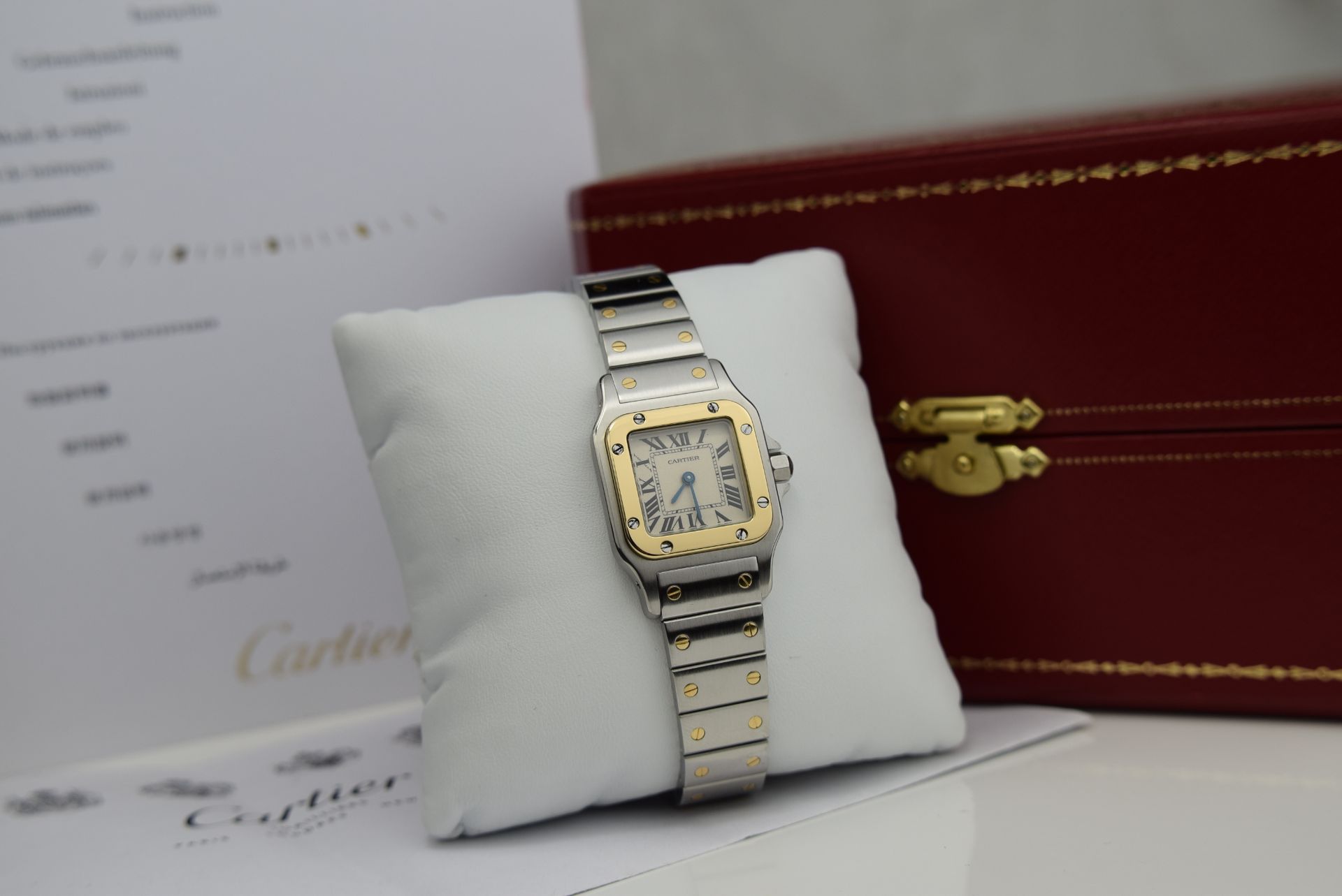 CARTIER SANTOS GALBEE - (W20012C4) - 18K GOLD and STEEL - Image 10 of 10