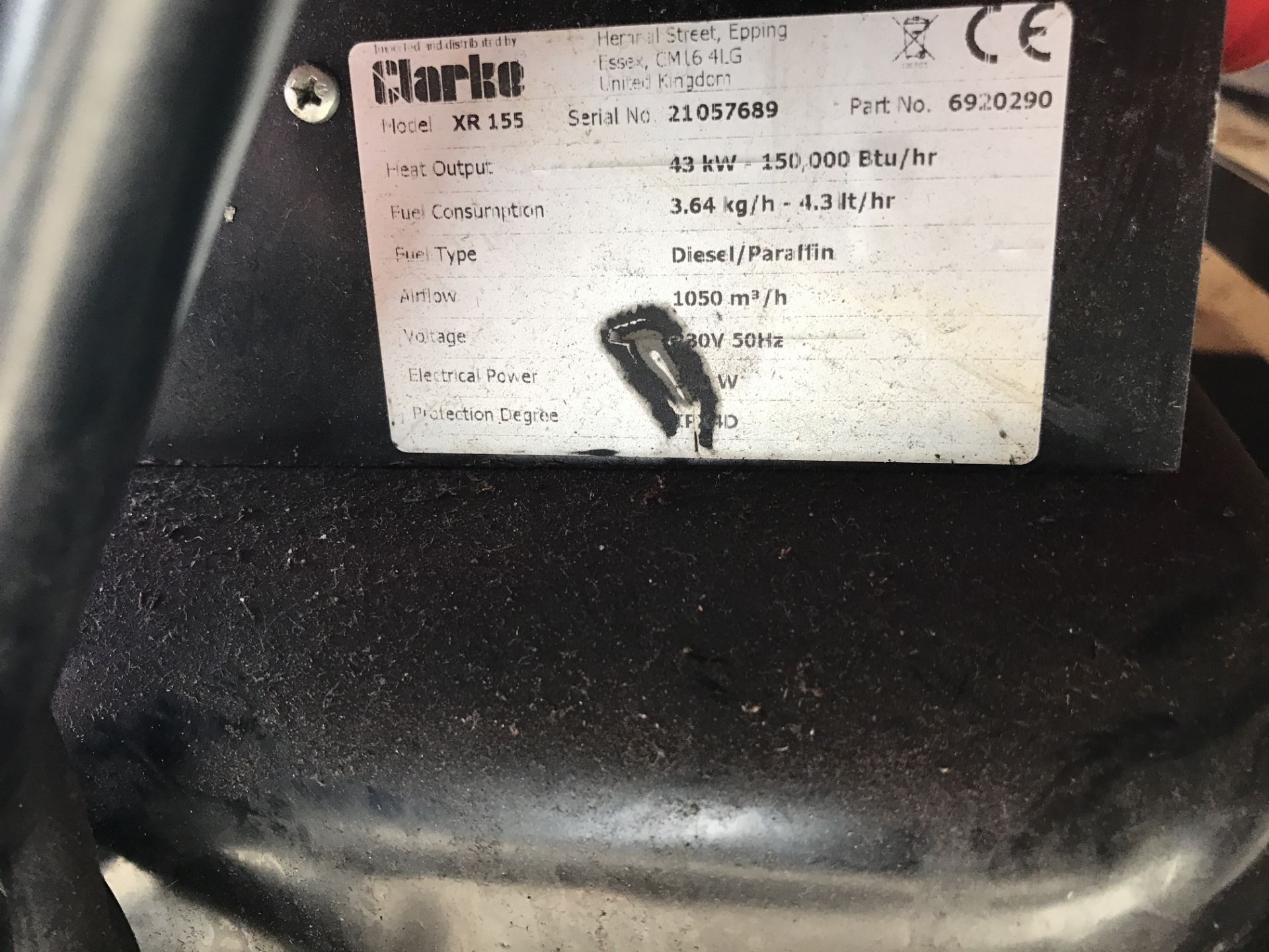 XR155 CLARKE HEATER - Image 2 of 3