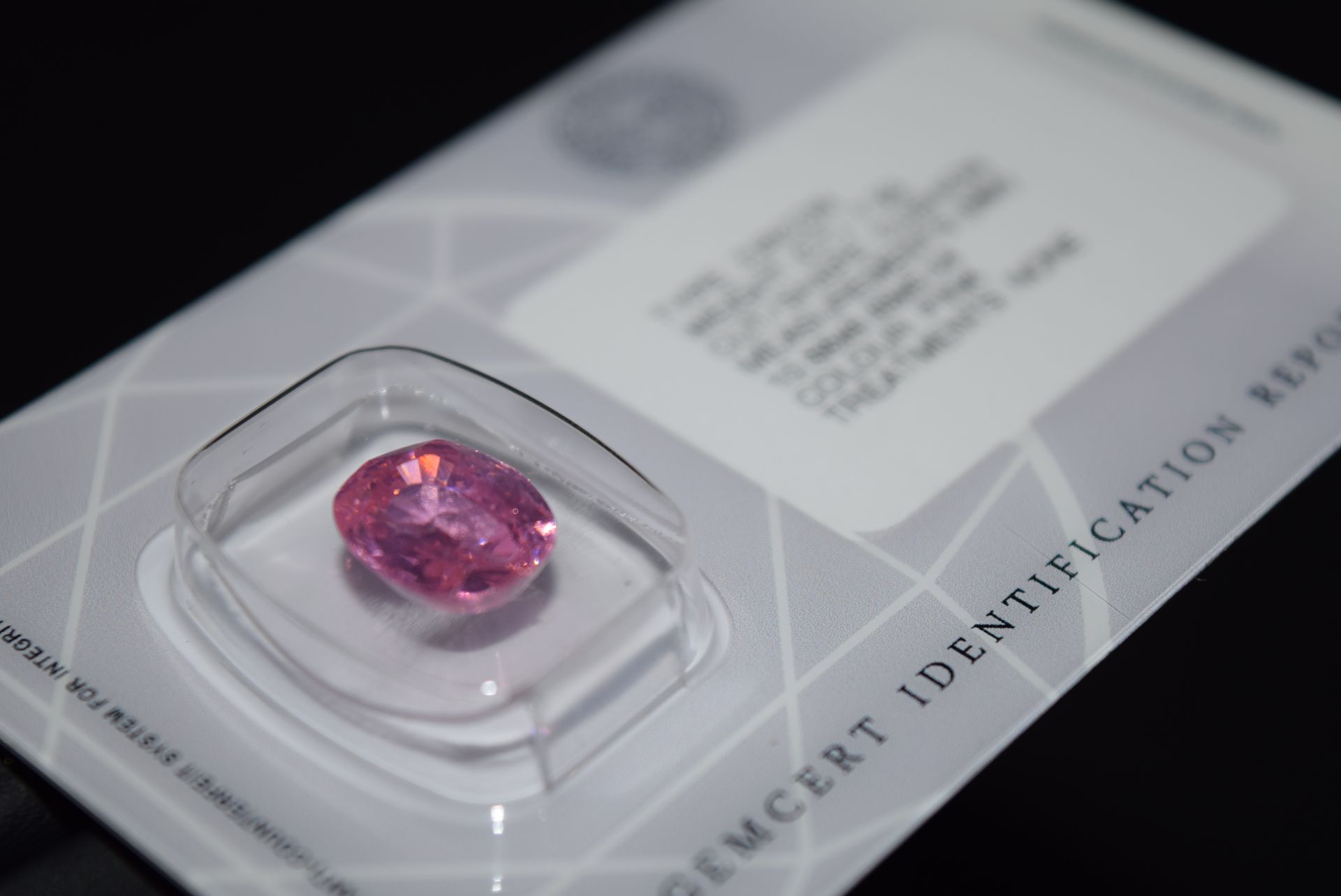 7.93CT PINK ZIRCON - GCIR SEALED - Image 2 of 3