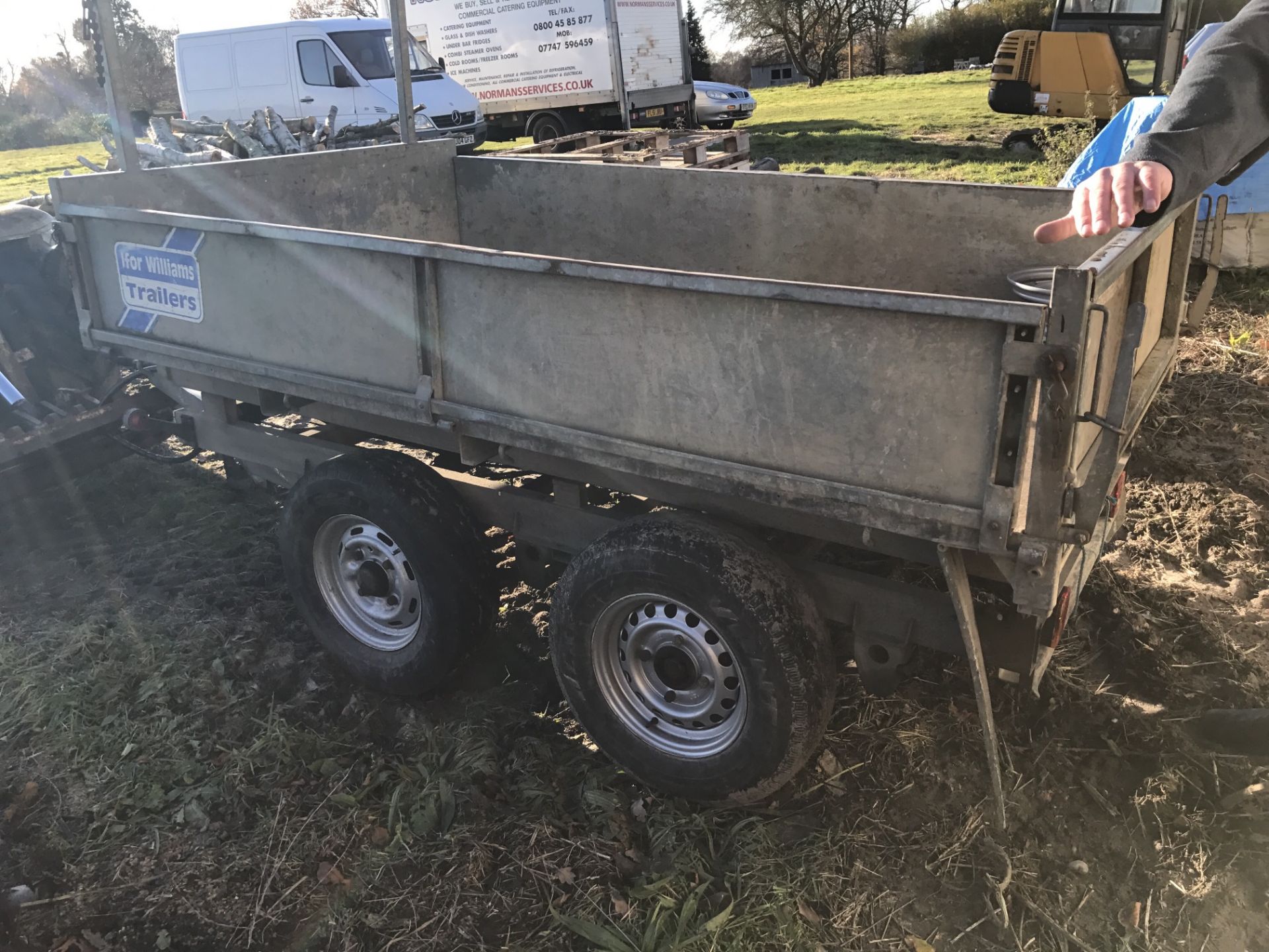 IFOR WILLIAMS ELECTRIC TIPPER TRAILER - NO VAT - 8ft x 5ft - Image 3 of 8