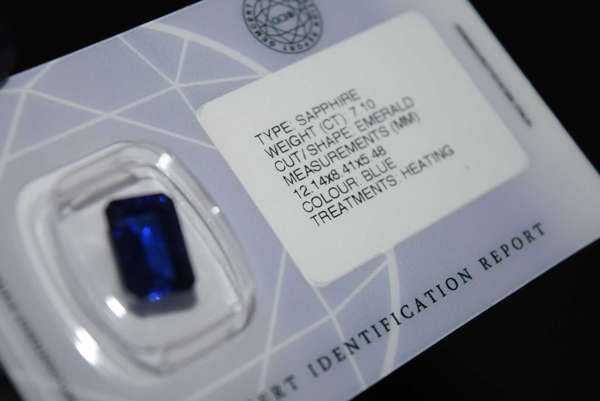 7.10CT BLUE SAPPHIRE - GCIR SEALED