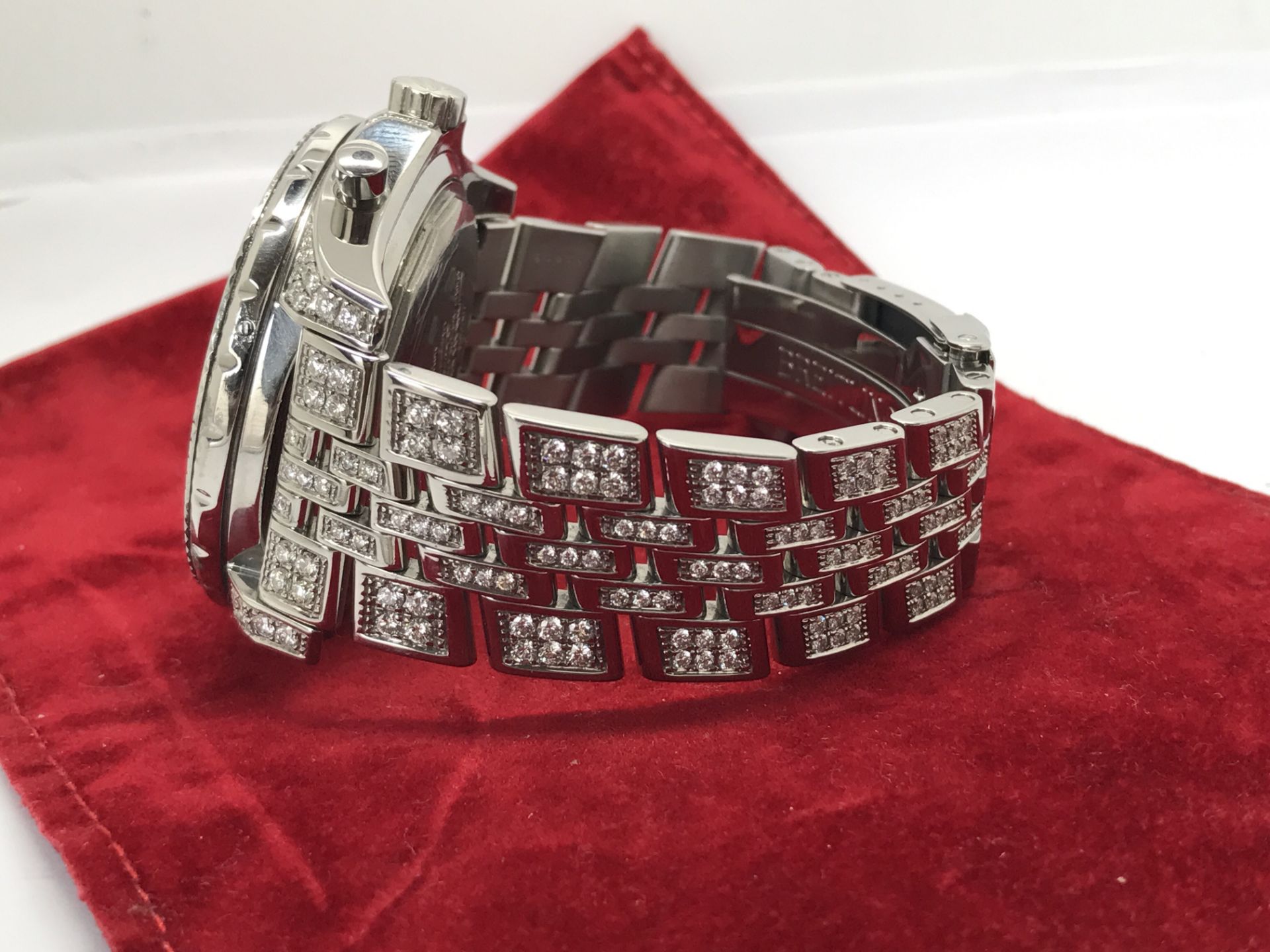 BREITLING FOR BENTLEY DIAMOND SET WATCH + BOX - Image 10 of 19