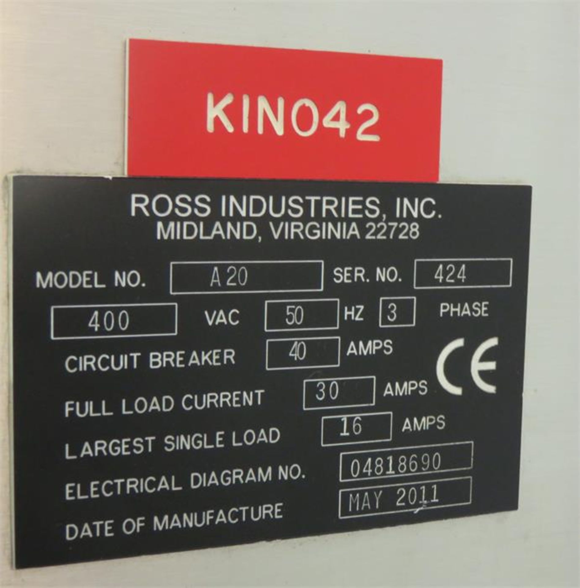 ROSS TRAY SEALING MACHINE - Image 5 of 5