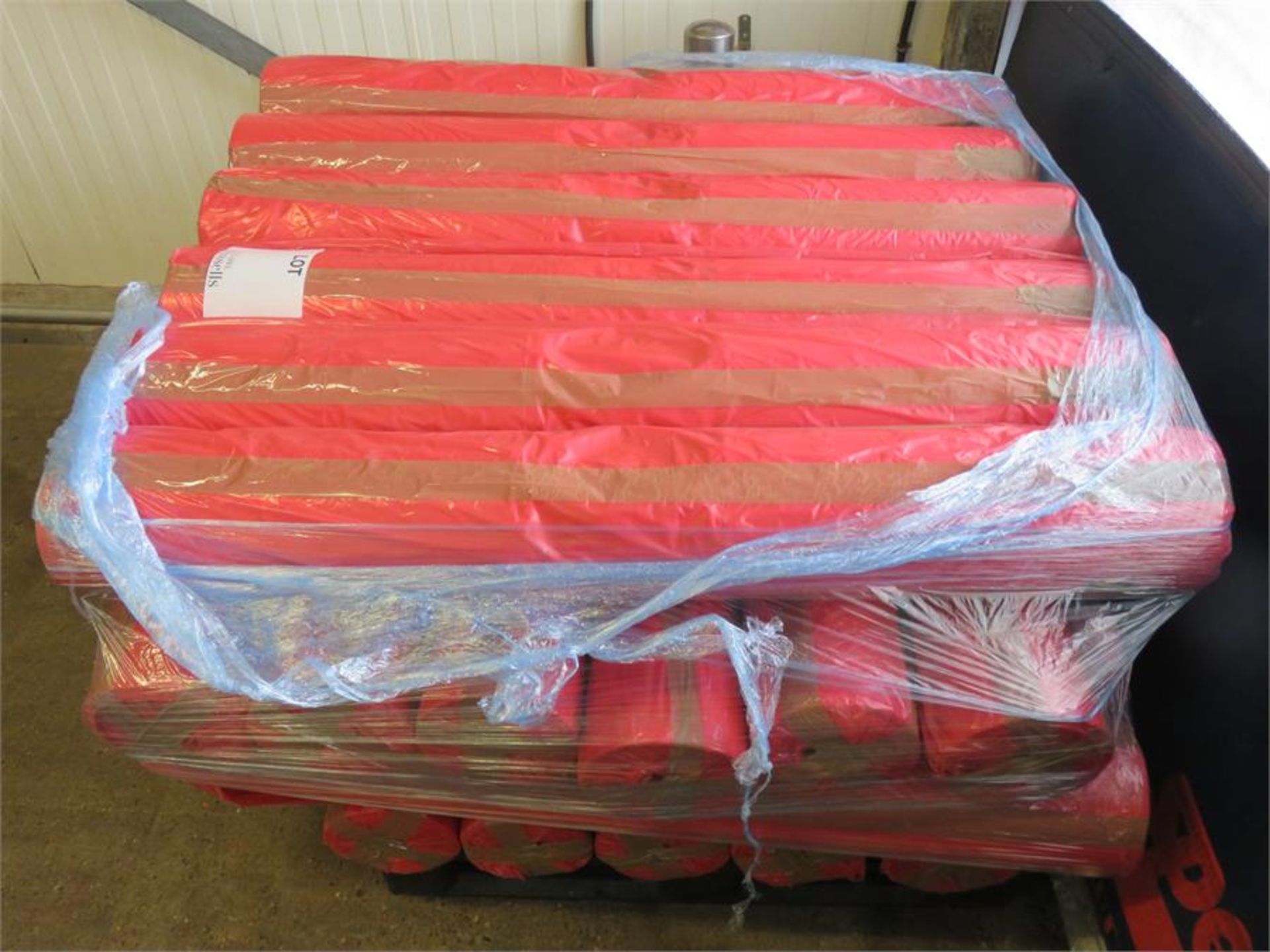 1 x Pallet of 1.25m rolls of red polythene wrapping bags. Lift out £50. CF2-995 - Image 3 of 3