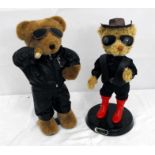 A Blue Ridge Designs dancing teddy bear, and a Hank Williams Junior dancing teddy bear (2)