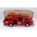 A 1960s Texaco fire chiefs fire engine, by Wea Mae Metal Ltd, boxed (AF)