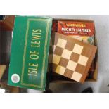 A Celtic Workshop Isle of Lewis chess set; a War Hammer Mighty Empires expansion kit, and other