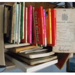 A quantity of Ordnance Survey maps and other items, (box).