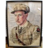 H.Schnoor, portrait of a military officer, water colour, signed and dated 1919 - 27 cm by 37 cm