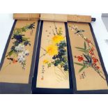 Three Chinese scroll paintings (3)