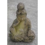 A stoneware Buddha 62cm high