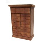 A multi drawer collectors chest 30cm wide
