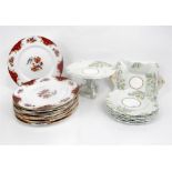 A set of 12 Paragon Rockingham pattern dinner plates 27cm diameter and a Paragon dessert set