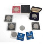 Silver Jubilee proof coins, Sir Winston Churchill commemorative crown proof coin and other coins