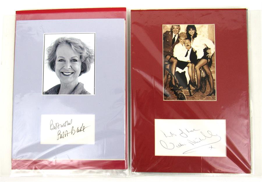 A collection of modern autographs, mainly British soap actors