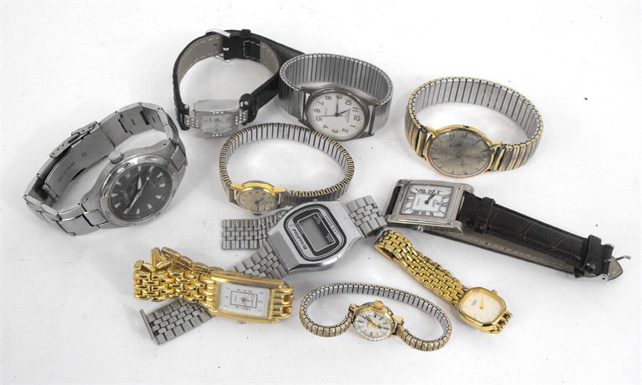 A bag of ten wrist watches